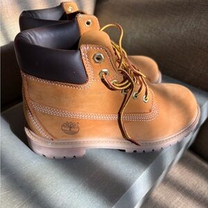 Timberland Kids Brown Leather Boots